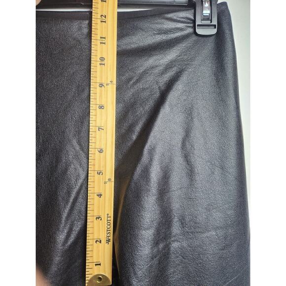 Commando Faux Leather Leggings black sz L 4 way stretch light compression sexy - Picture 8 of 8